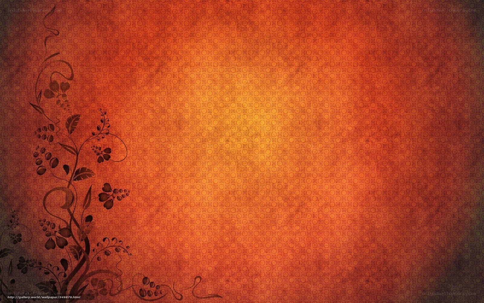 orange patterned background