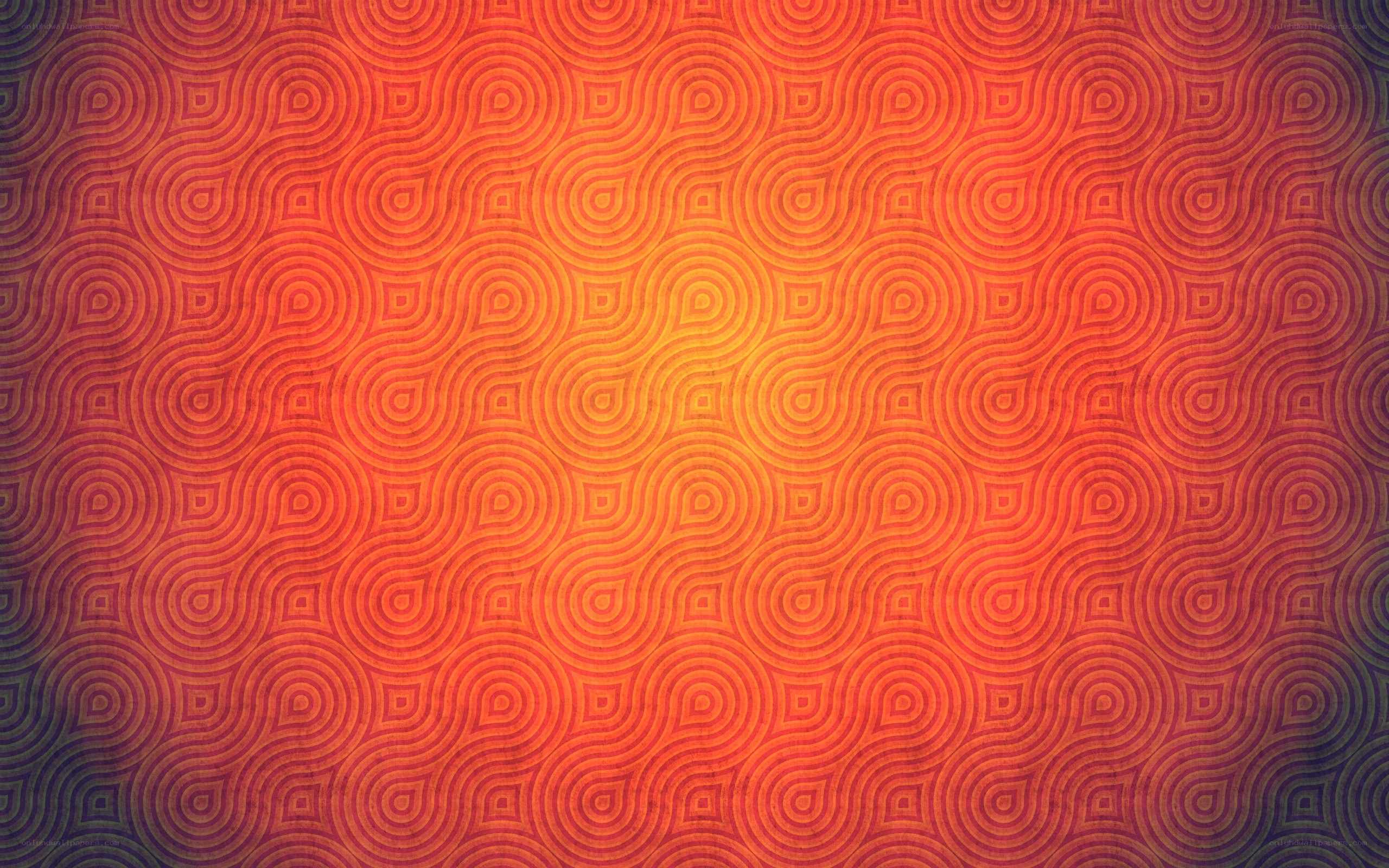 orange patterned background