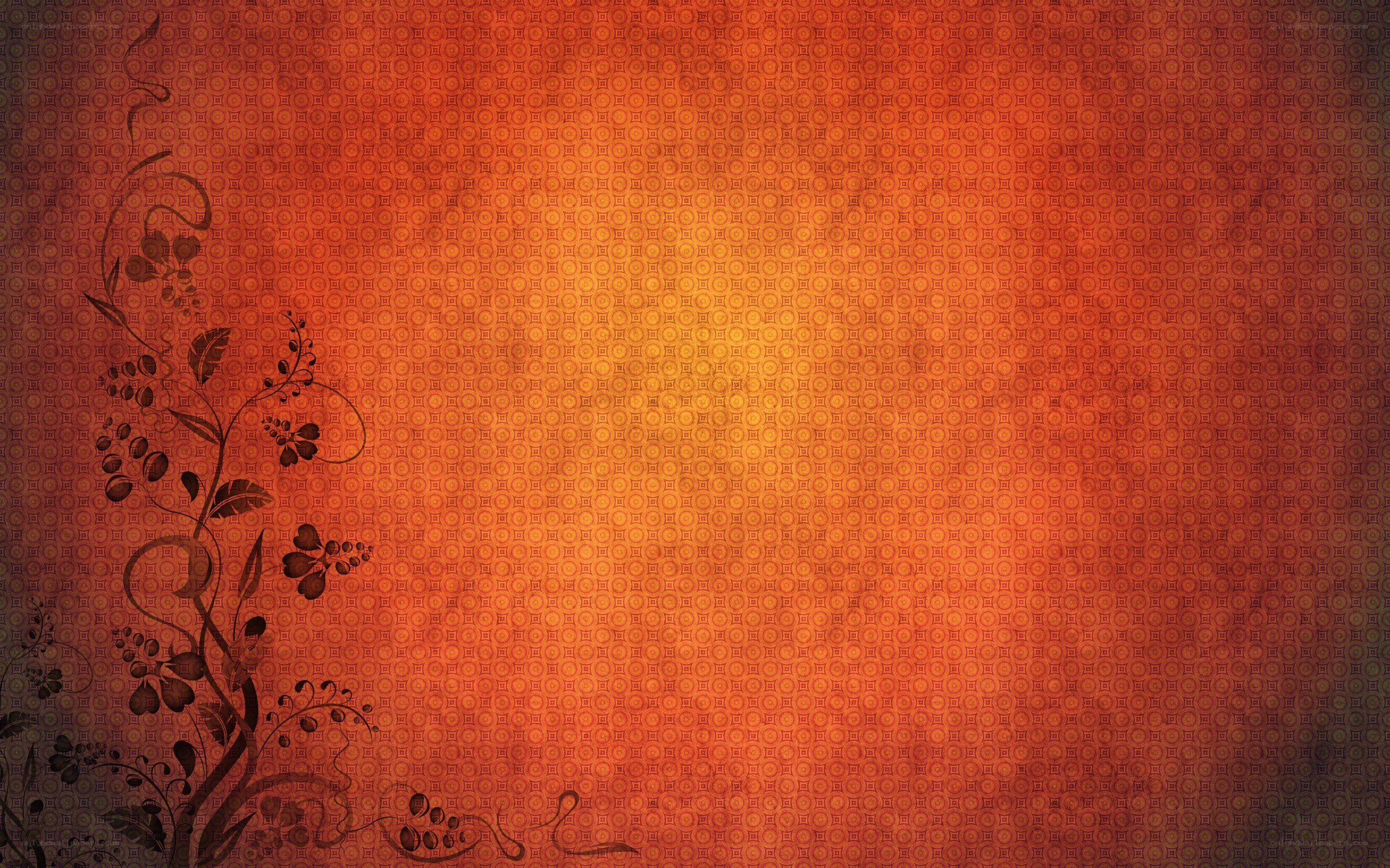 orange patterned background