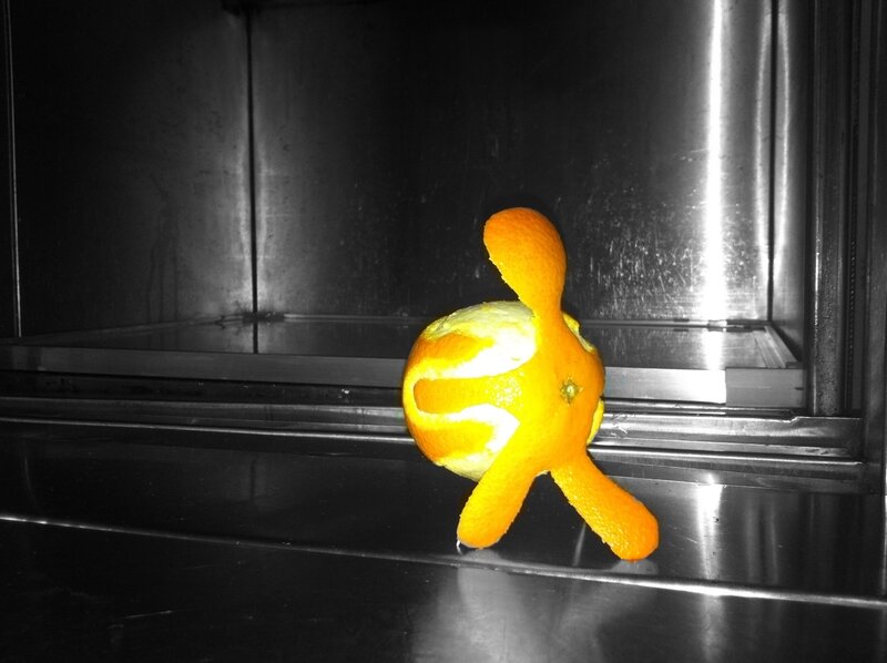 Orange Peel Sculpture — Dramatic