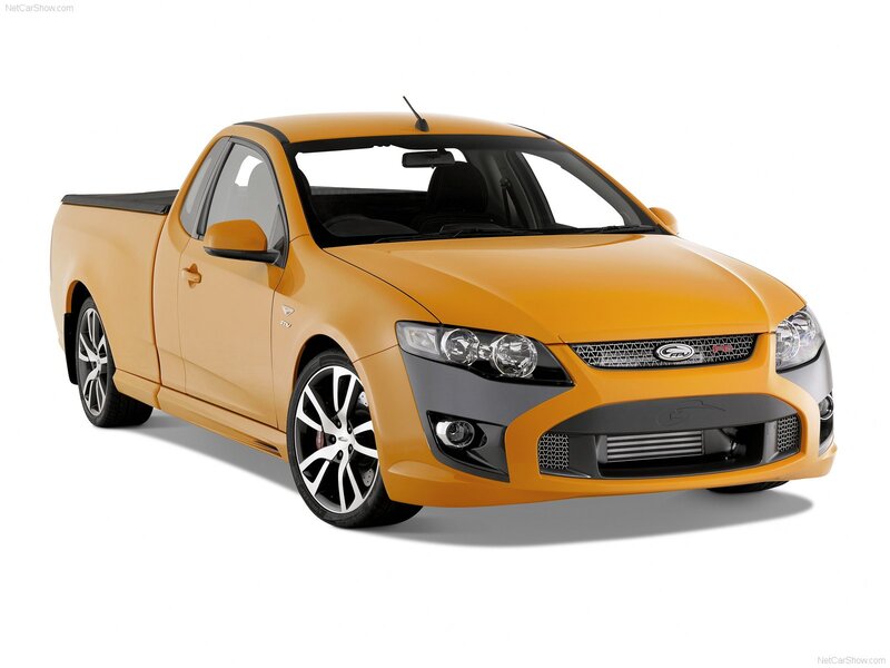 orange performance pickup truck