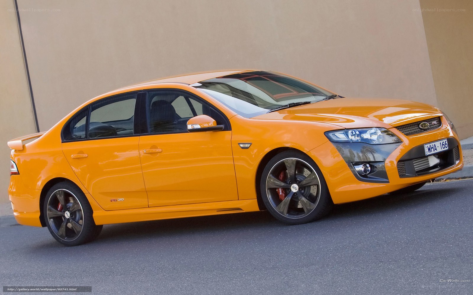 orange performance sedan