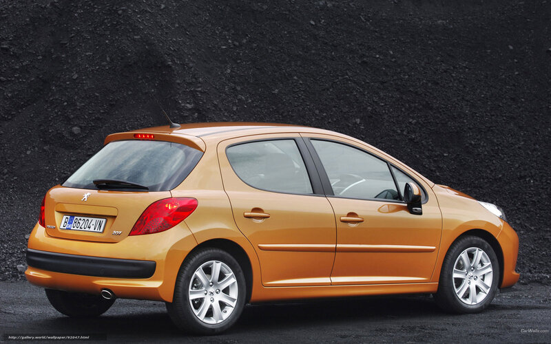 Orange Peugeot 207