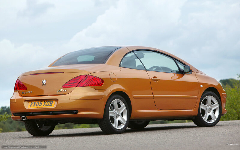 orange peugeot 307 cc
