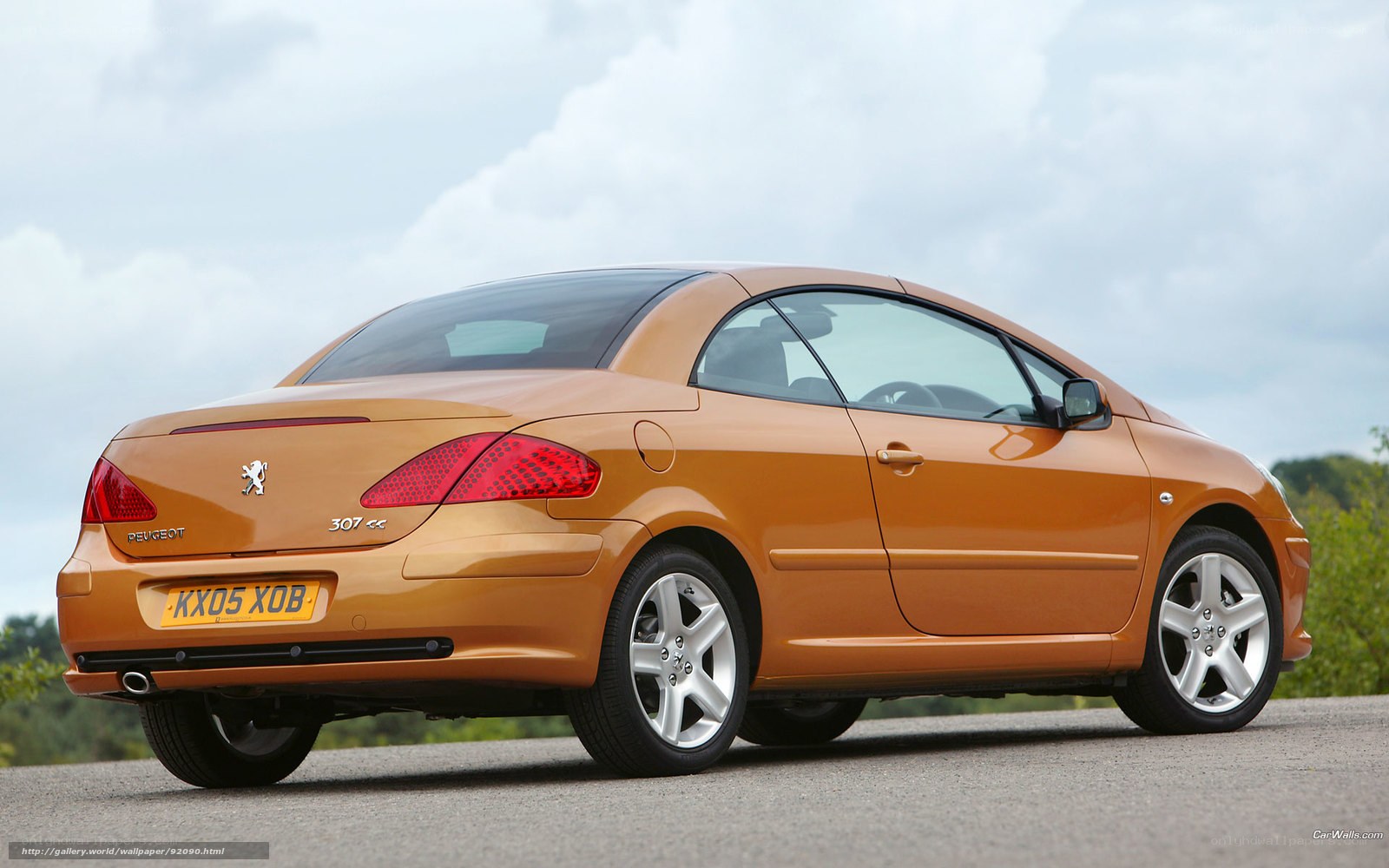 orange peugeot 307 cc