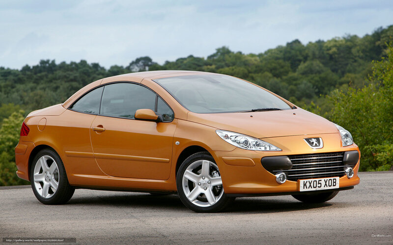 orange peugeot 307 coupe