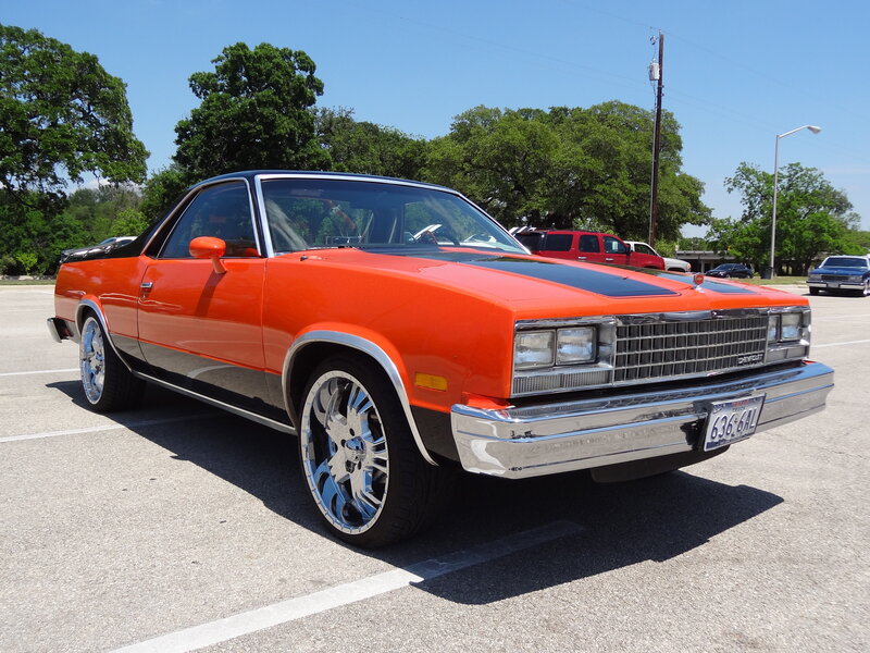 Orange Pickup Truck — Bright