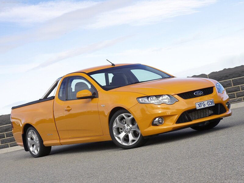 Orange Pickup Truck — Clear