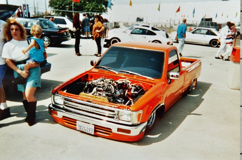 Orange Pickup Truck — Outdoor