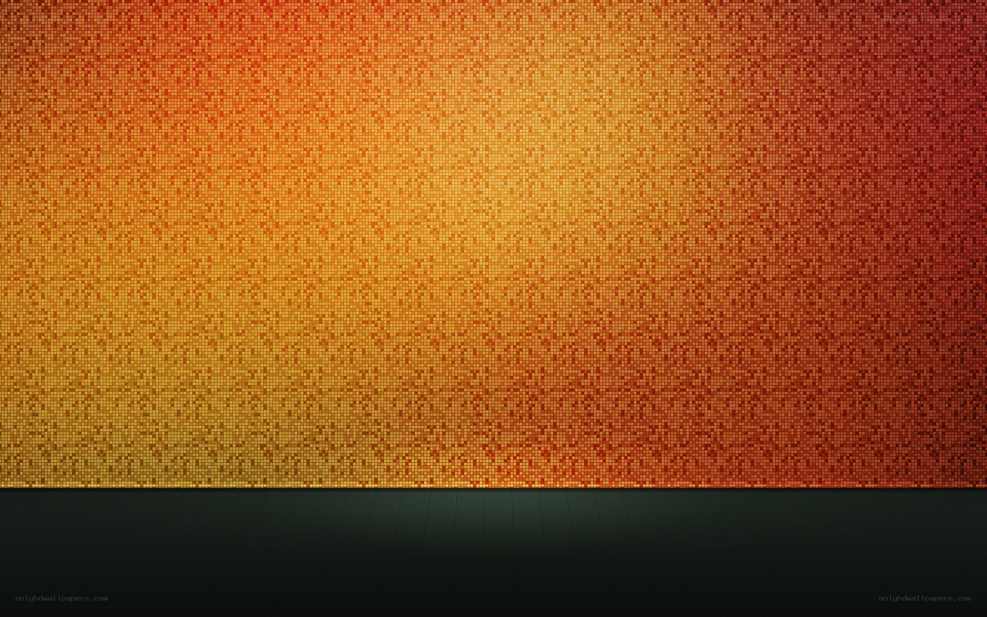 orange pixel mosaic background