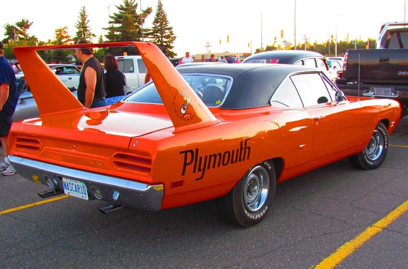 Orange Plymouth Superbird — Outdoor