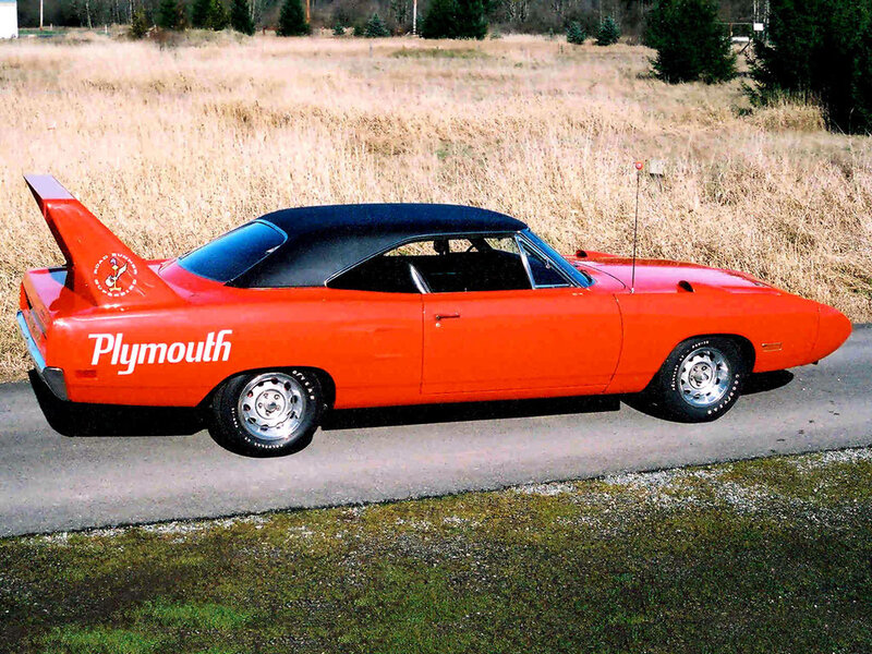 Orange Plymouth Superbird — Red