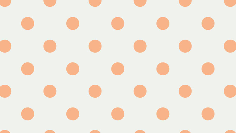orange polka dots pattern