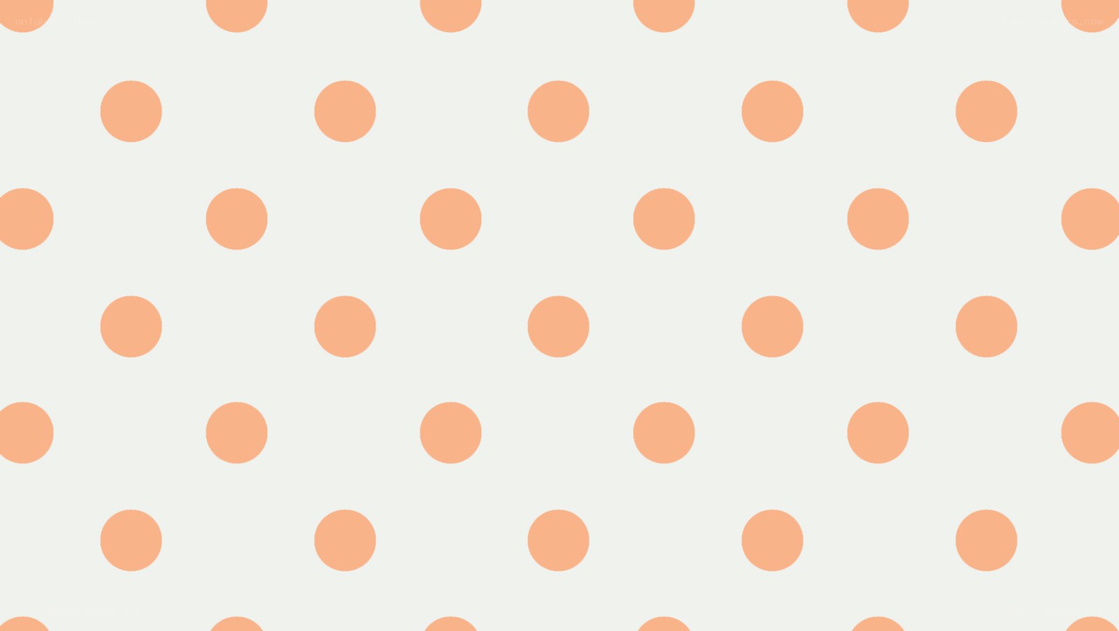 orange polka dots pattern