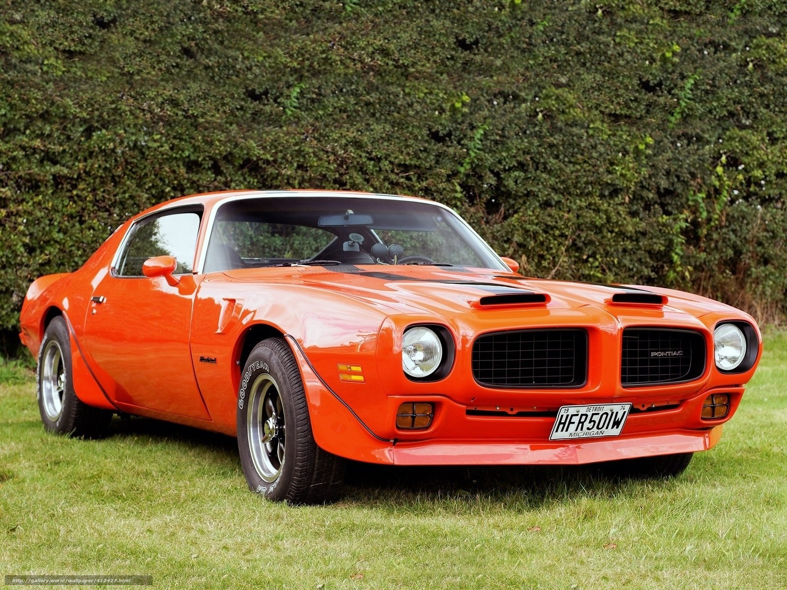 Orange Pontiac Firebird