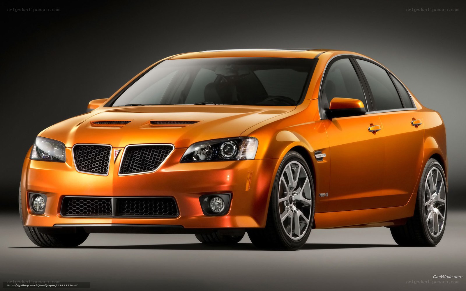 orange pontiac g8 gxp sedan