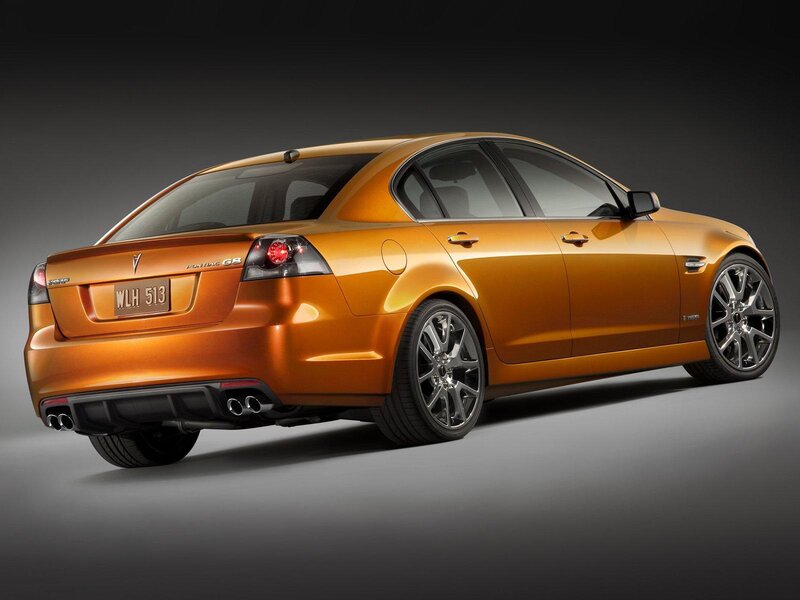 Orange Pontiac G8 Sedan — Dramatic, Photograph, Car, Wheels, Exhaust