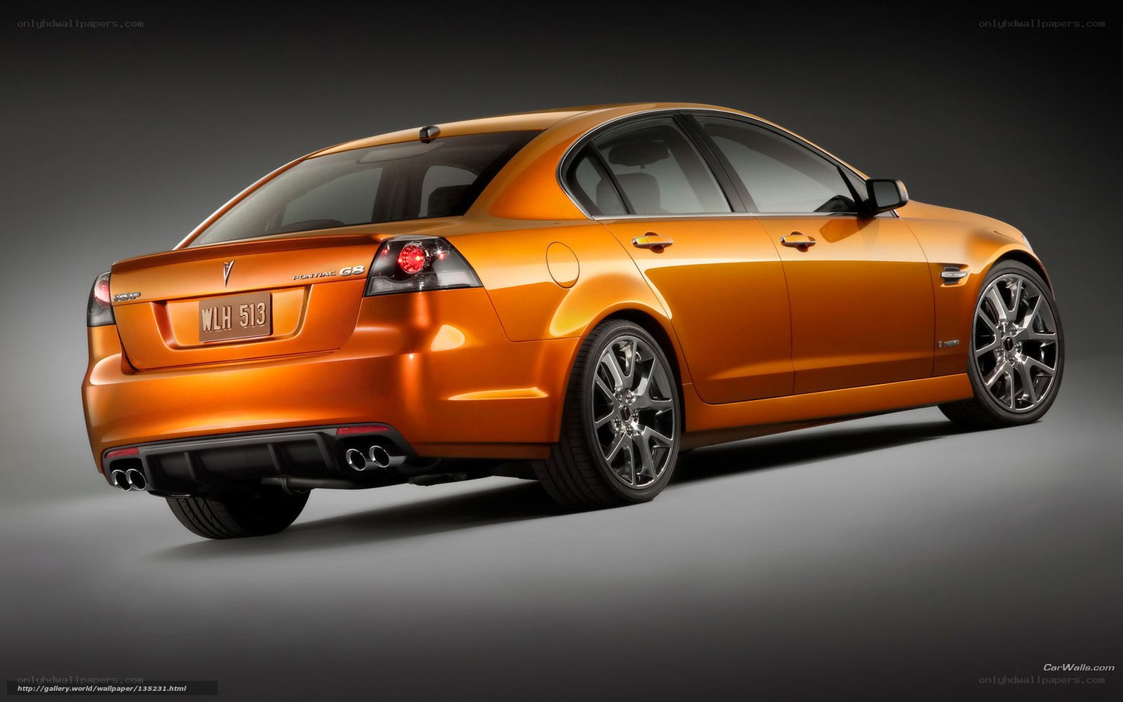 Orange Pontiac G8 sedan