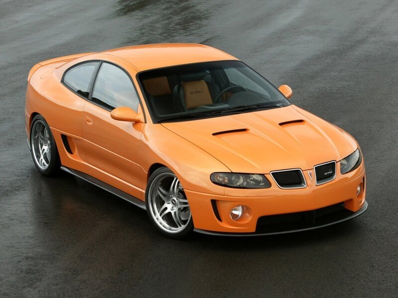 orange pontiac gto concept car