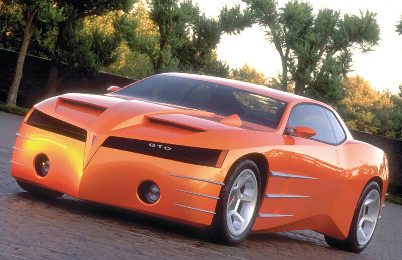 Orange Pontiac GTO Concept Car