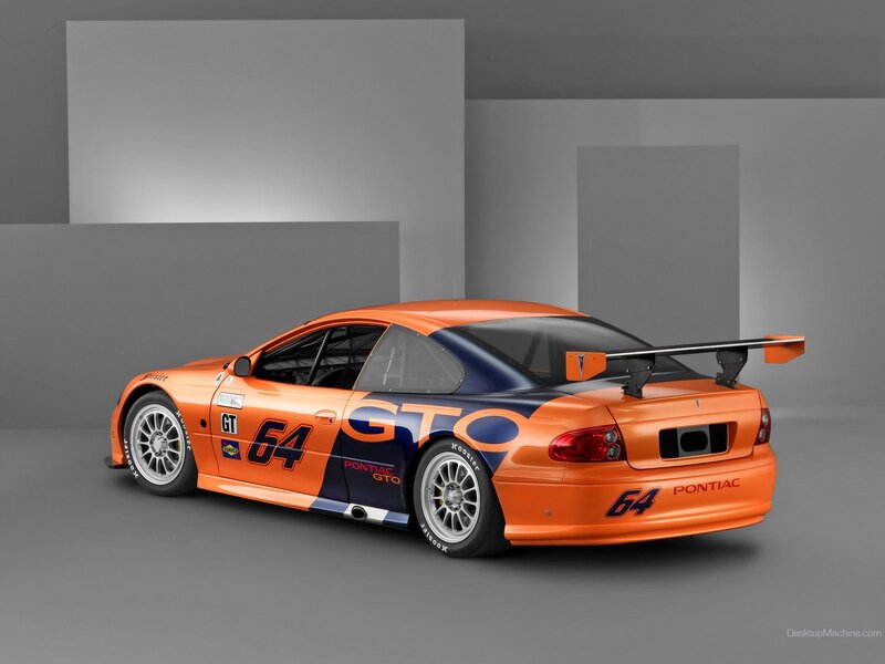 Orange Pontiac GTO race car
