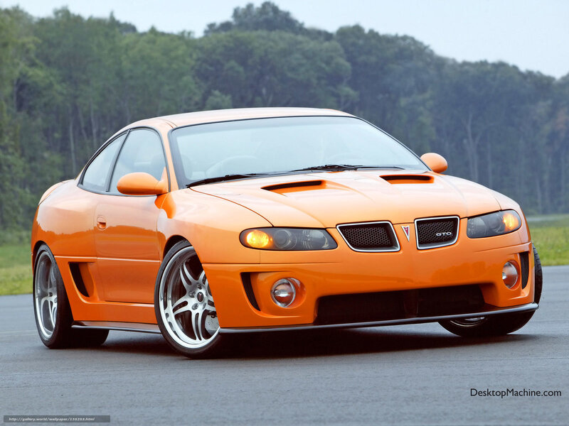 Orange Pontiac GTO