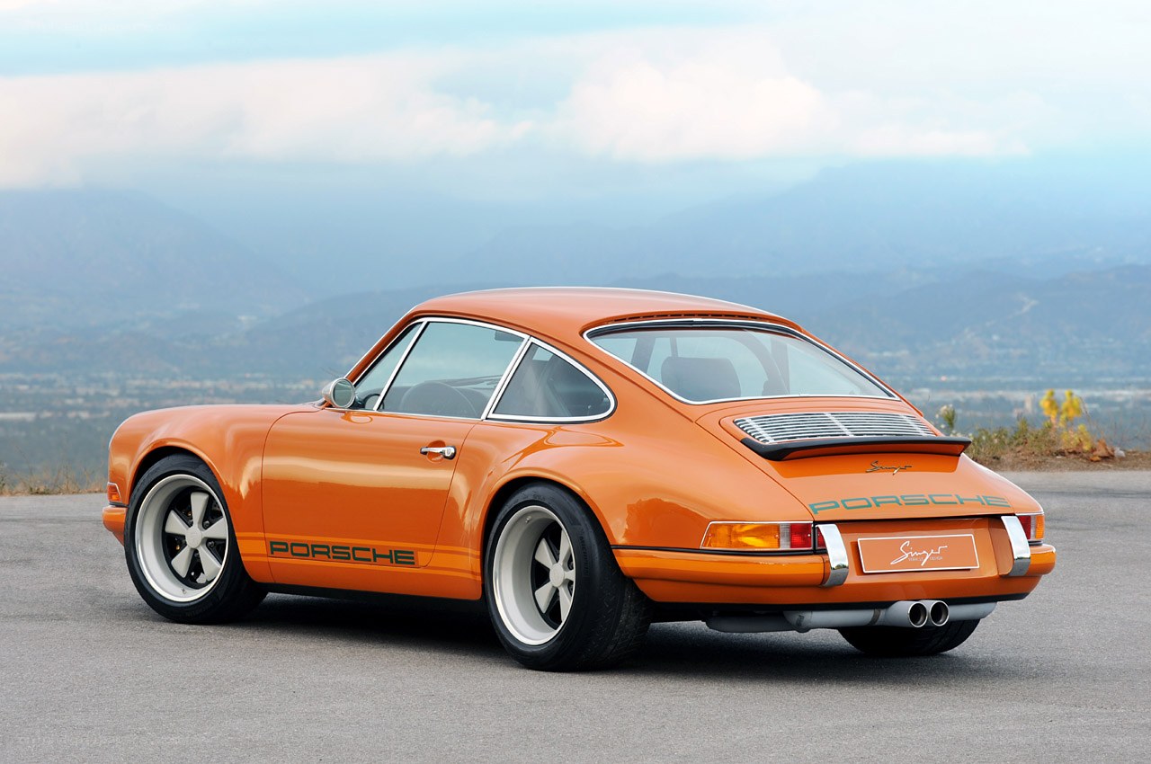 Orange Porsche 911 classic car