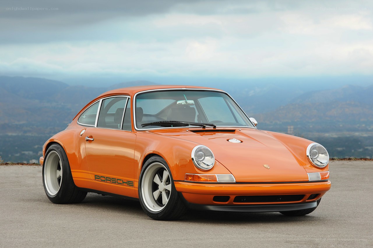 Orange Porsche 911 classic car
