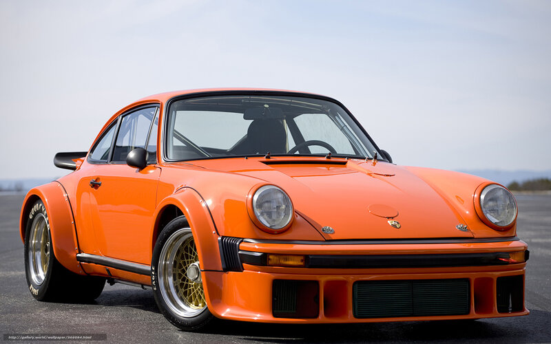 Orange Porsche 934 race car