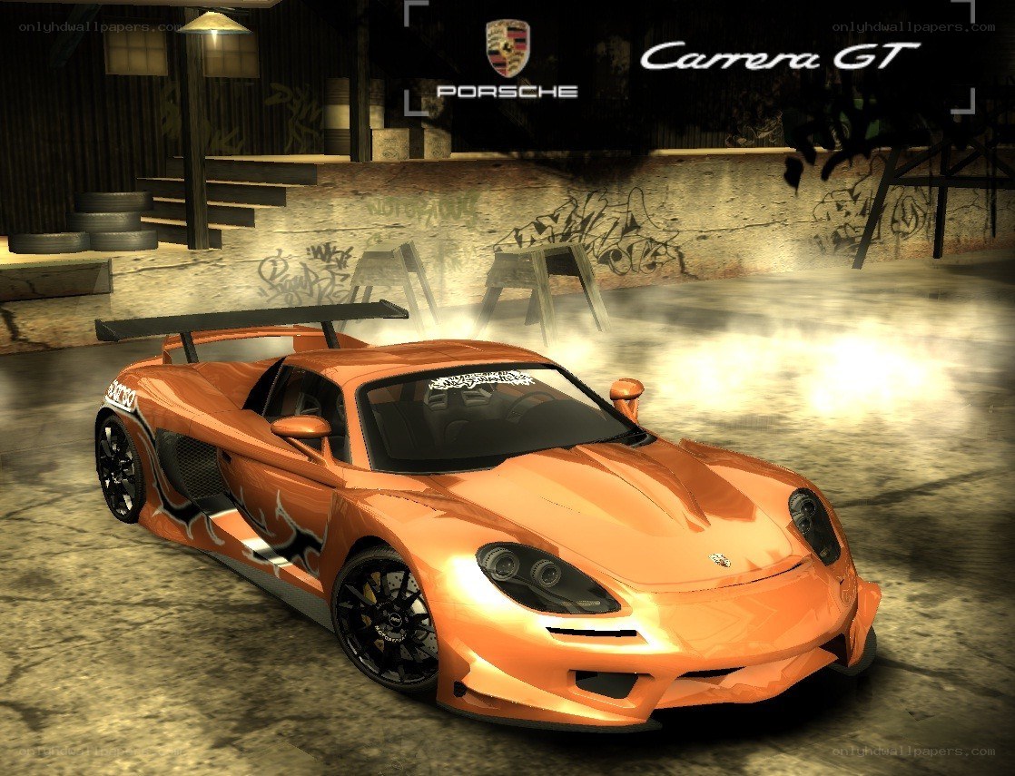 Orange Porsche Carrera GT