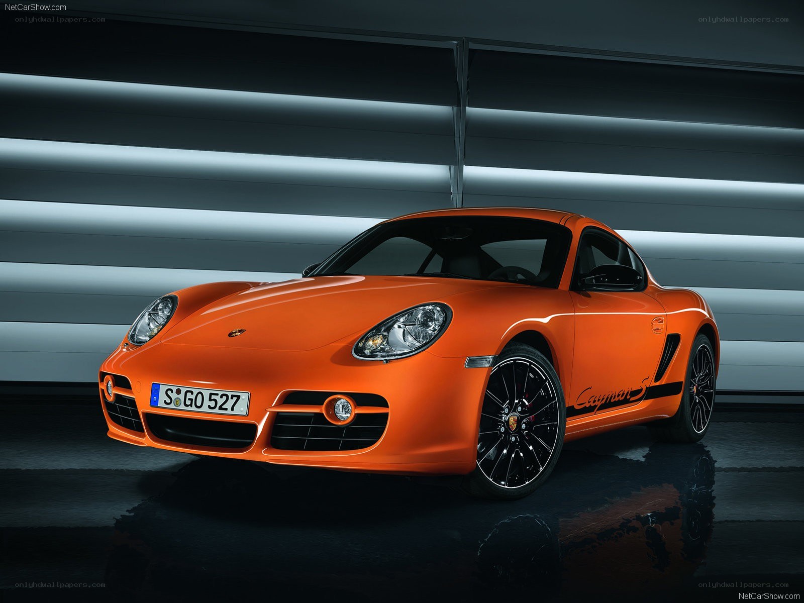 Orange Porsche Cayman S