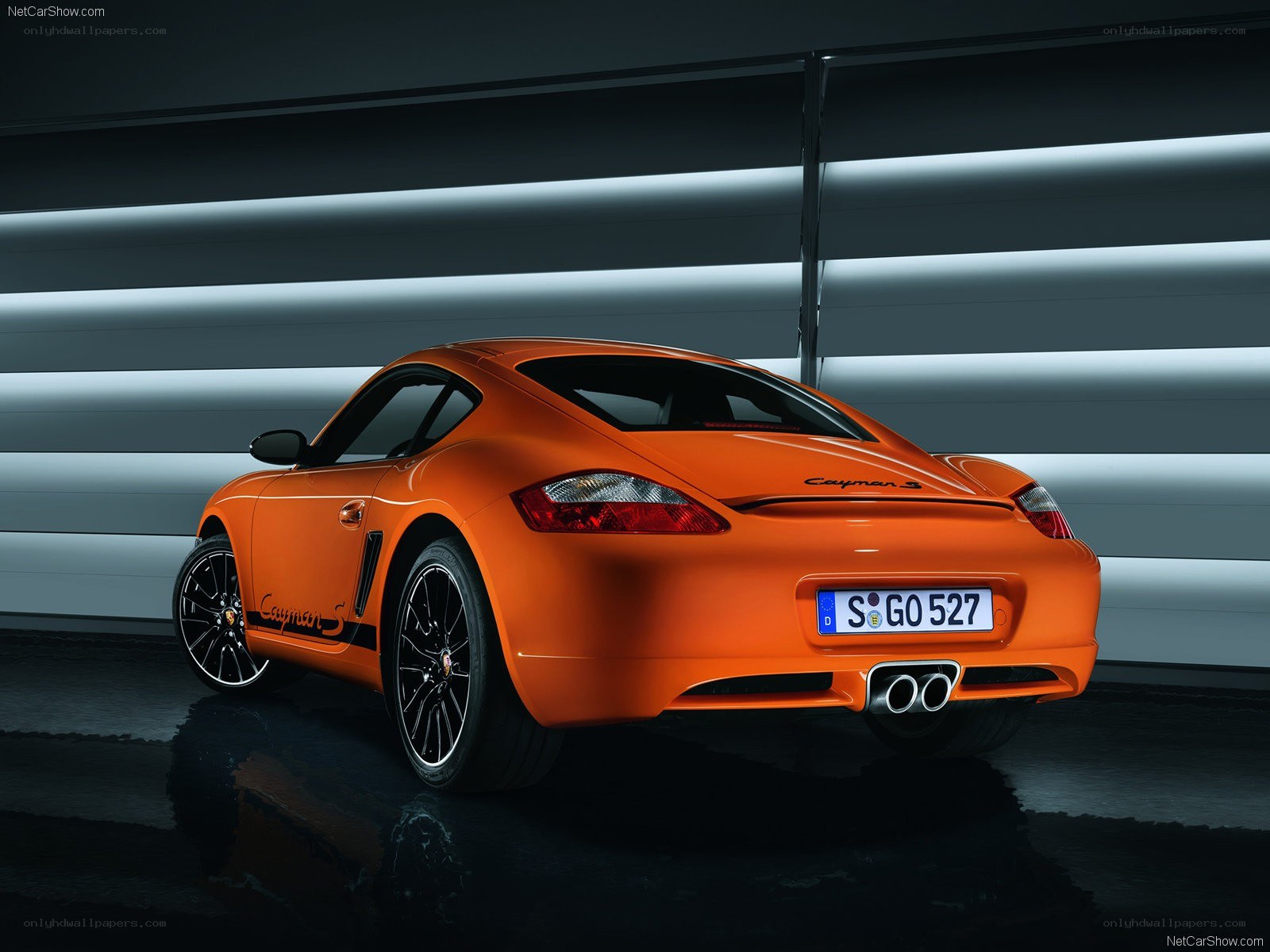 Orange Porsche Cayman S