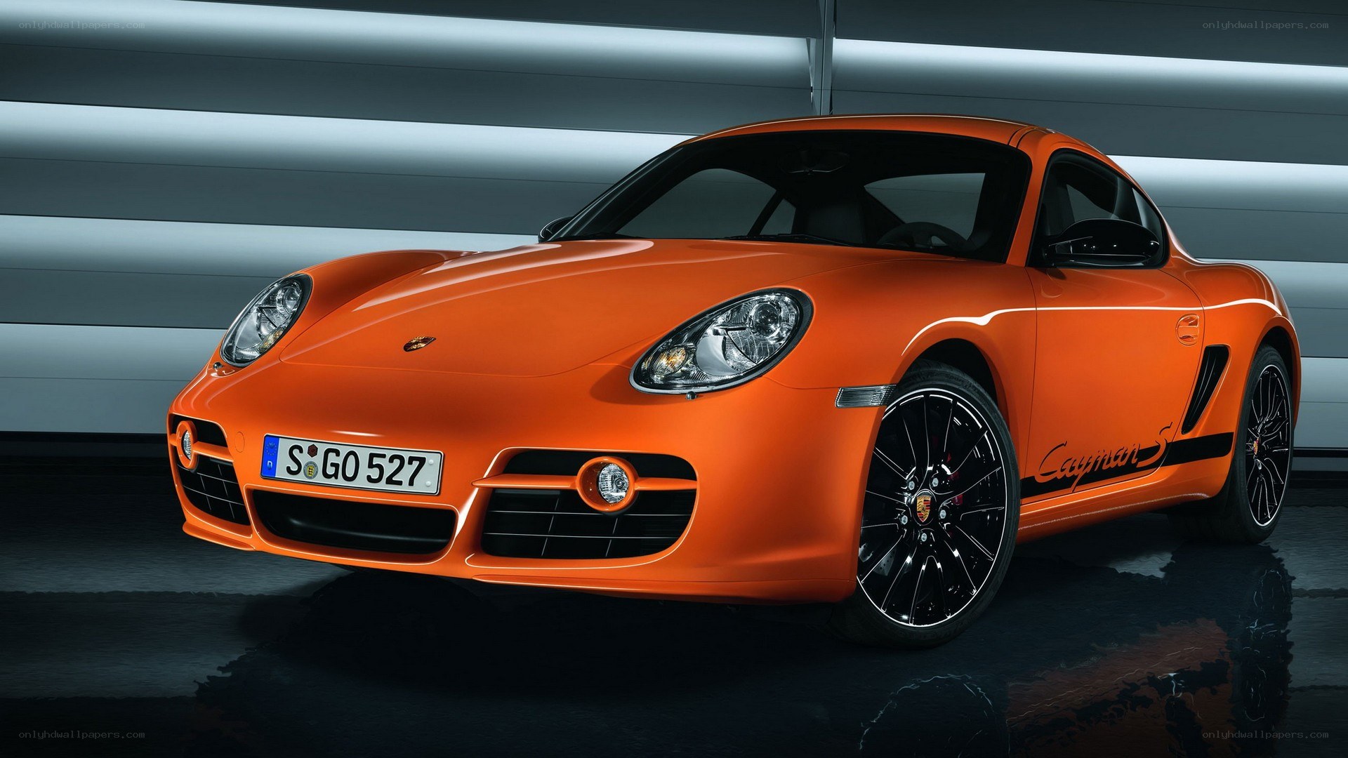 Orange Porsche Cayman S