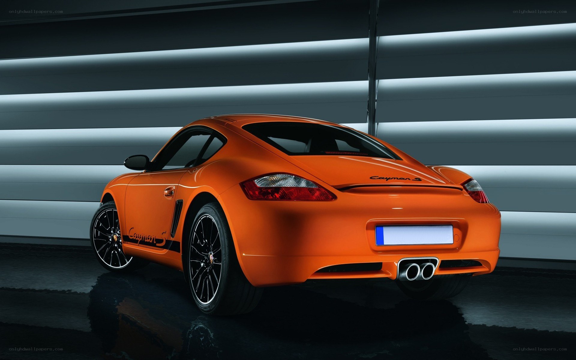 Orange Porsche Cayman S