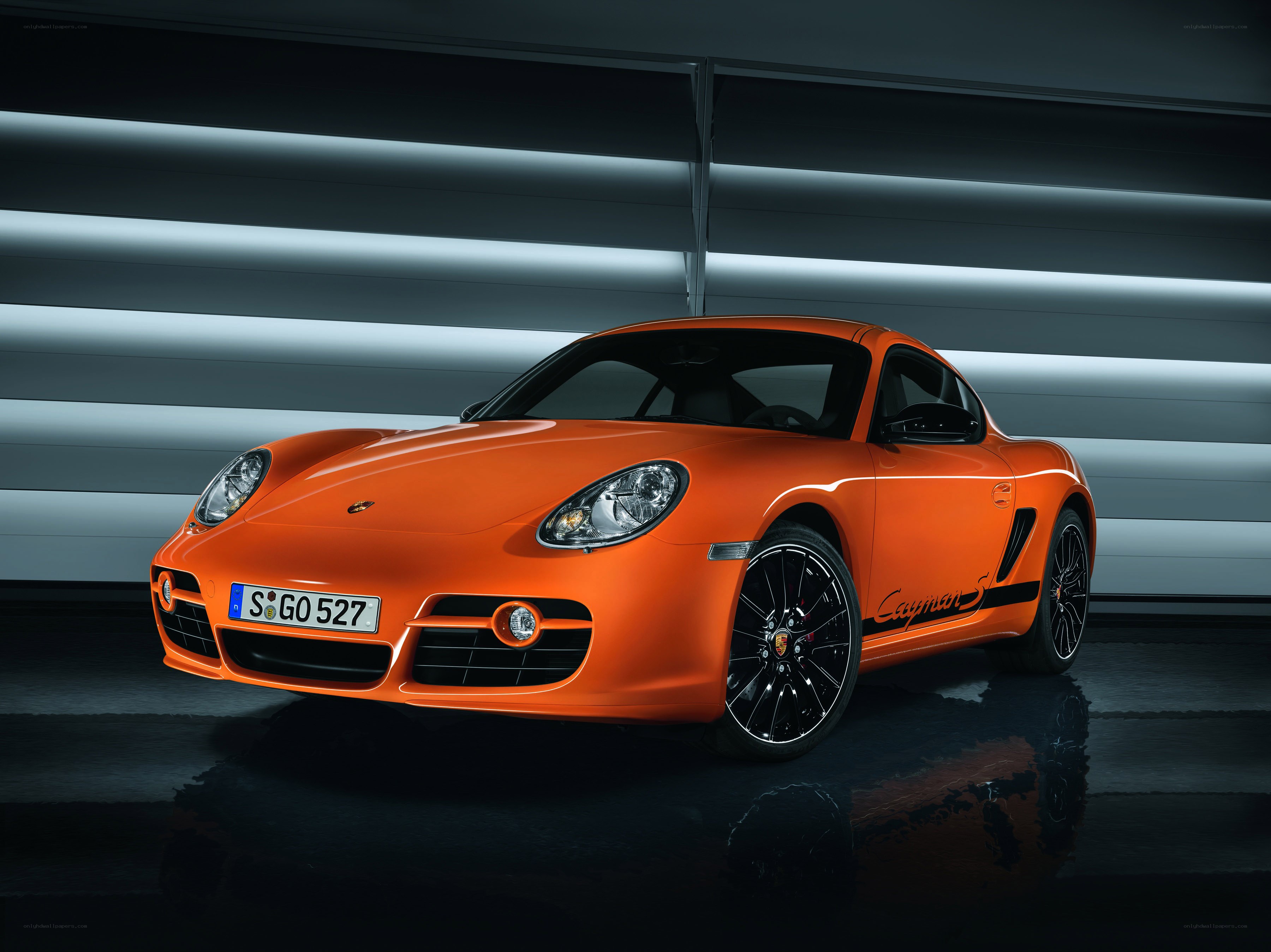 Orange Porsche Cayman S