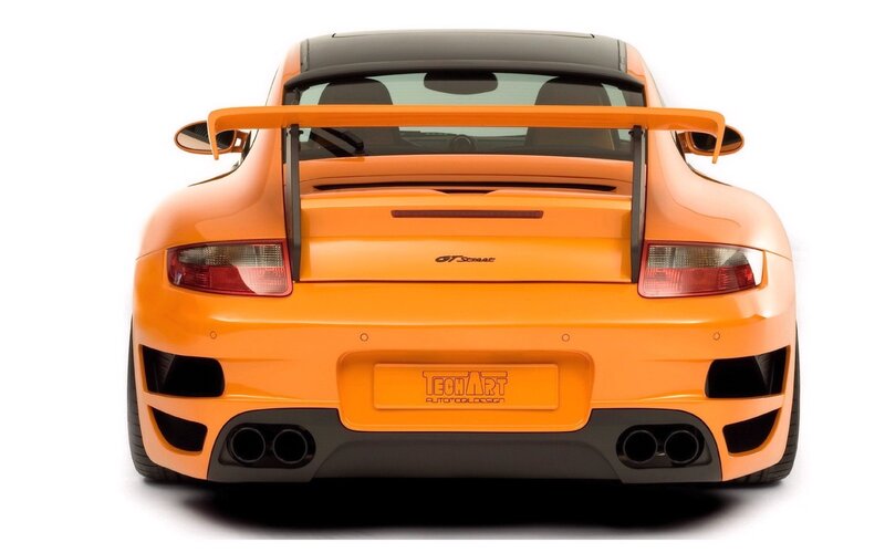 orange porsche gt street