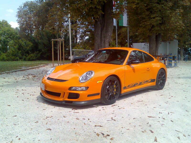 Orange Porsche Sports Car — Calm, Afternoon