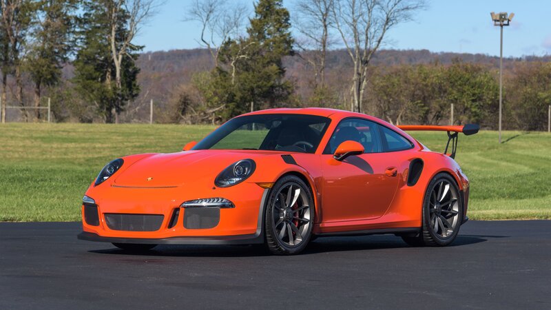 Orange Porsche Sports Car — Calm