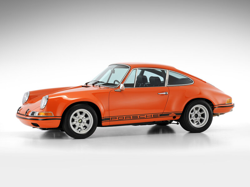 Orange Porsche Sports Car — Neutral