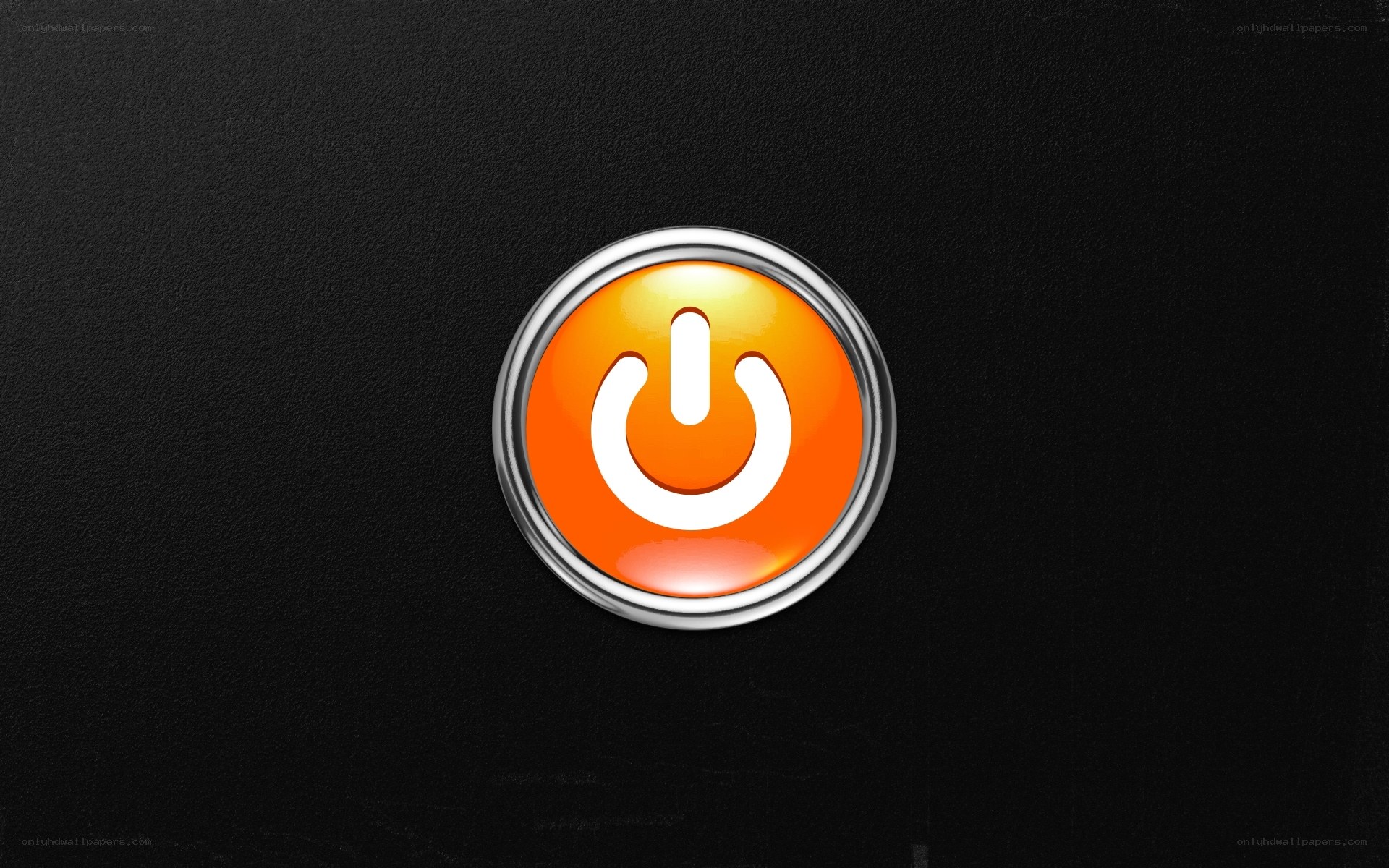 orange power button icon