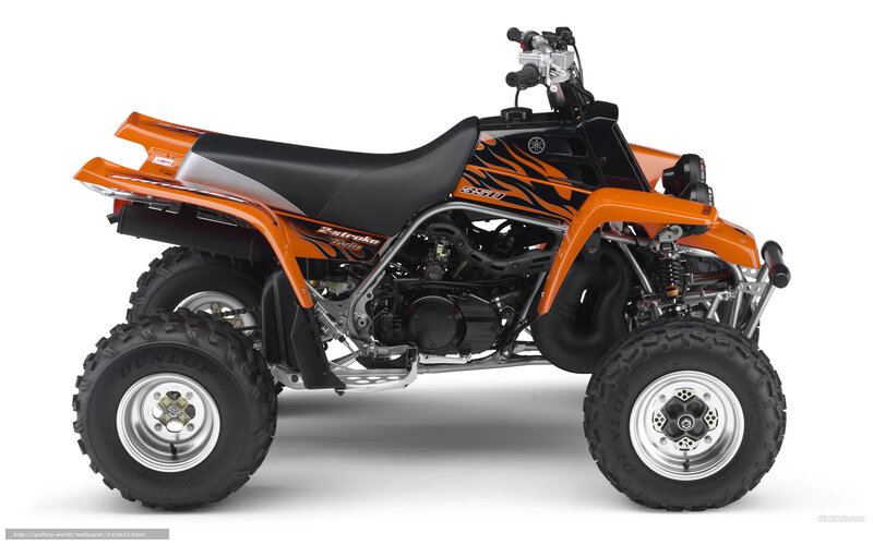 orange quad bike side view
