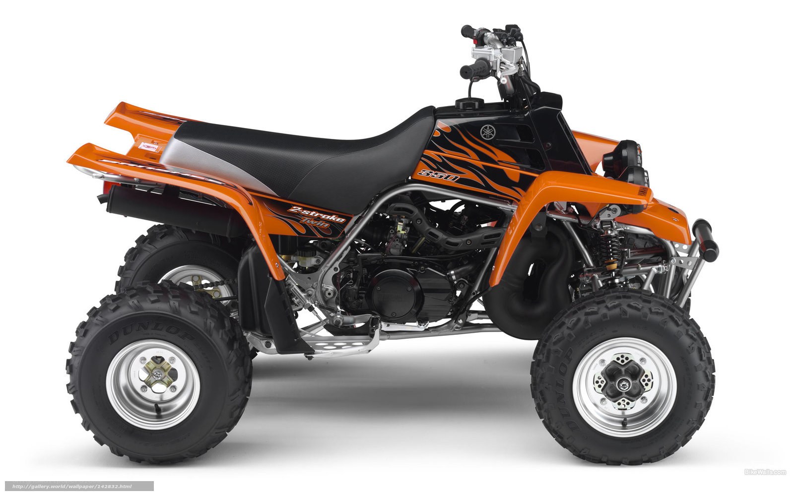 orange quad bike side view