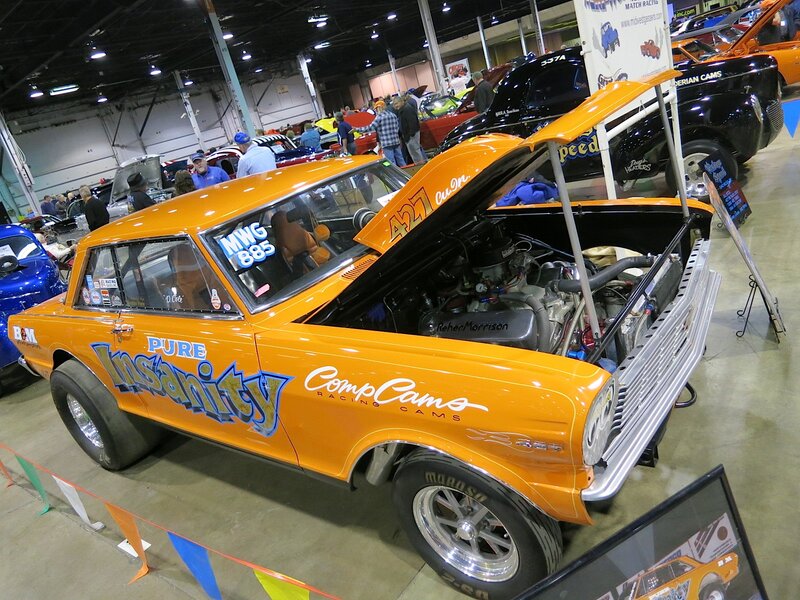 Orange Race Car — Busy