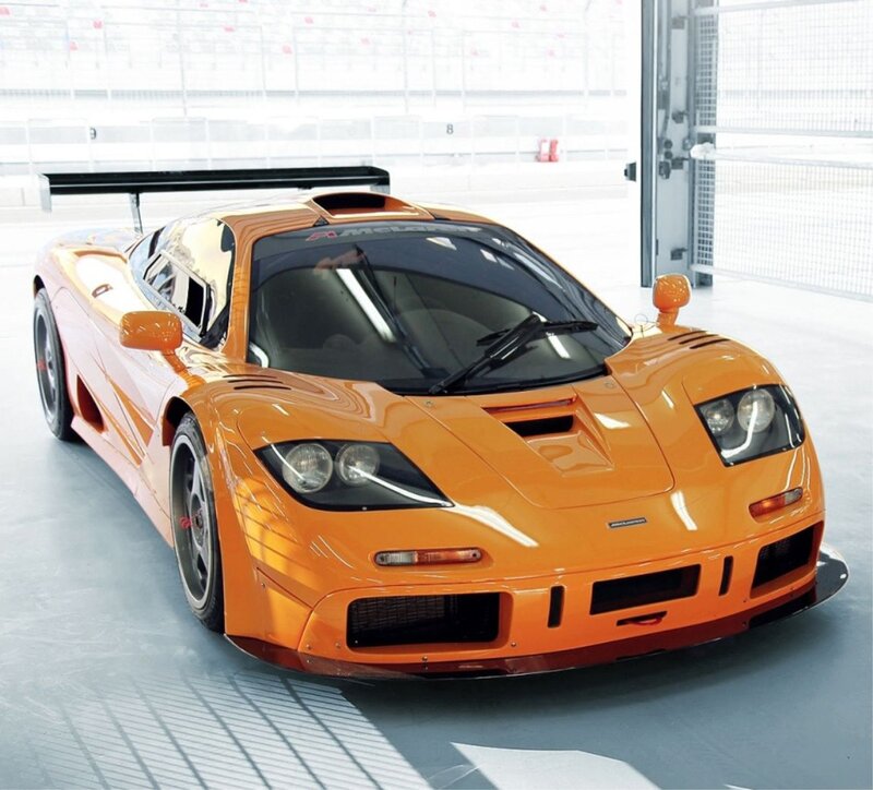 Orange Race Car — Calm, Photograph