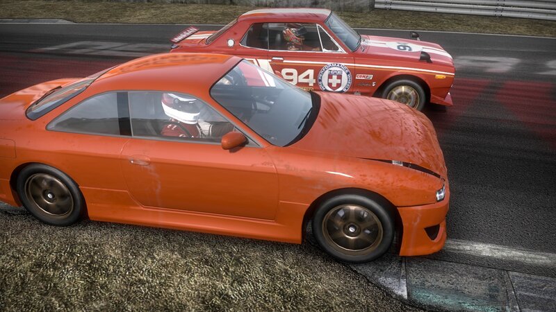 Orange Race Car — Competitive