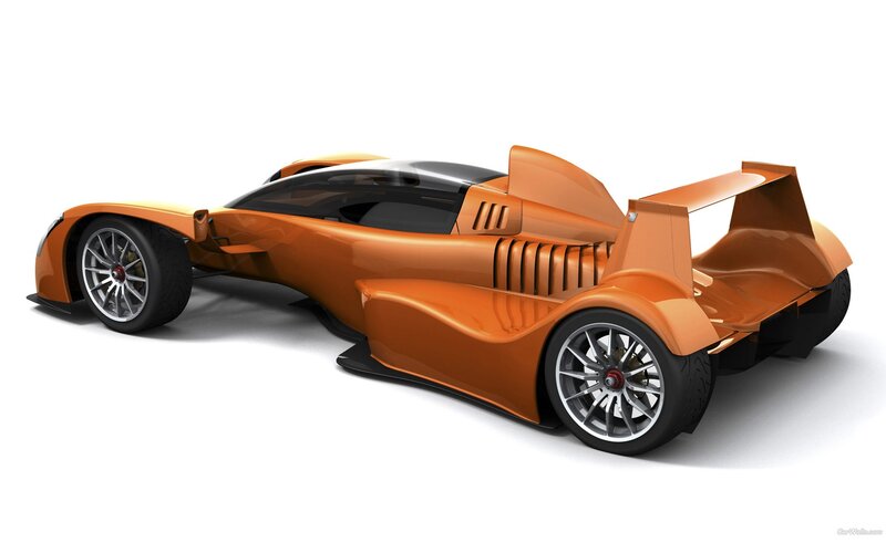 orange race car concept