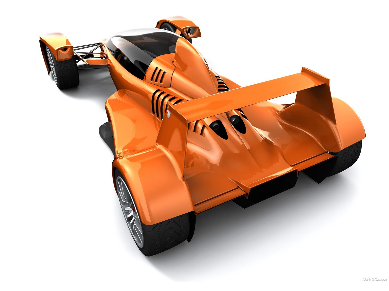 orange race car concept