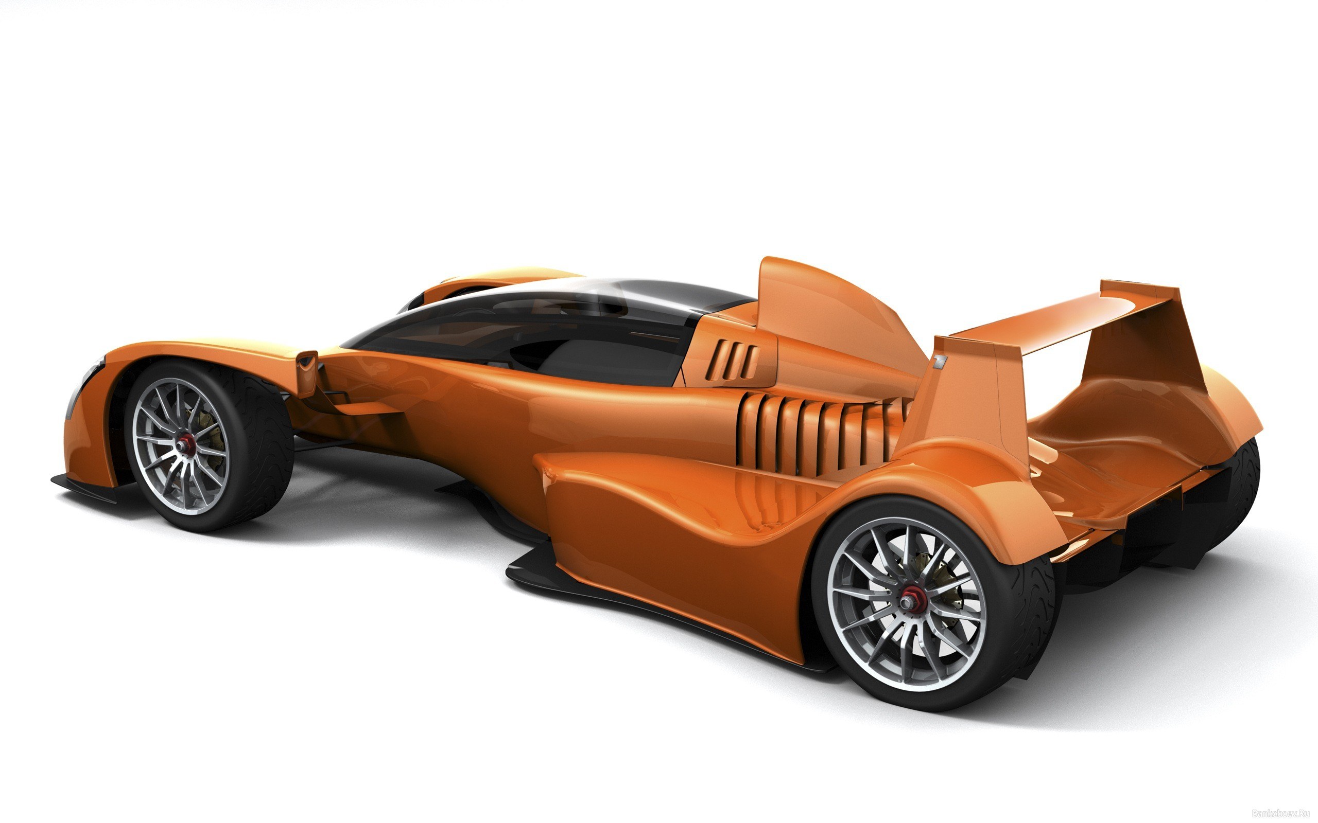orange race car concept
