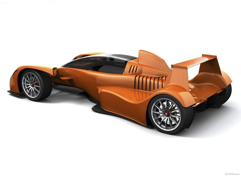 orange race car concept
