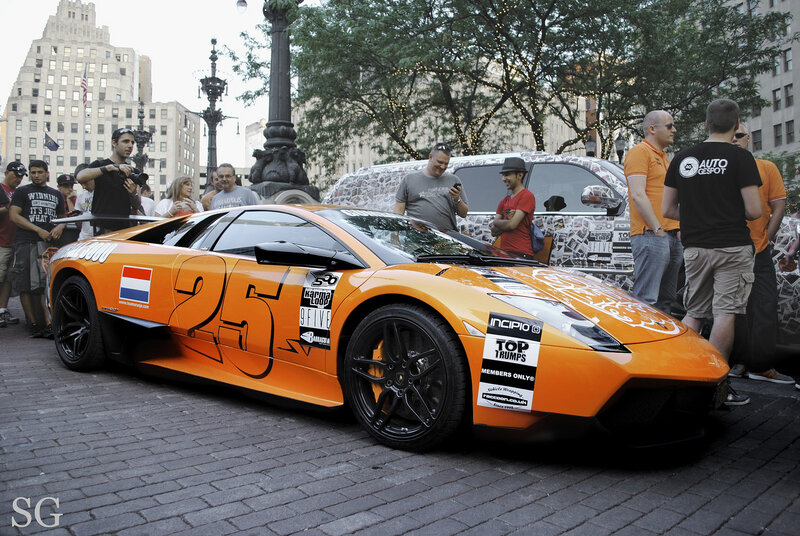 Orange Race Car — Crowded